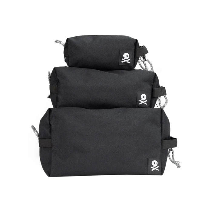 Forager Provisions LTD Ghost Outdoors Australia black modular travel dopp kit 3-pack with zipper pulls