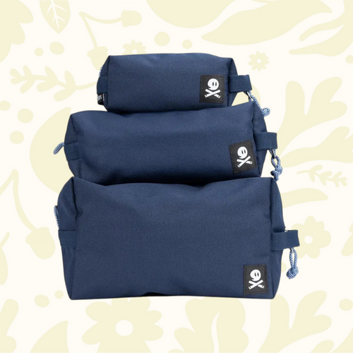 Forager Provisions LTD Ghost Outdoors Australia navy modular dopp kit 3-pack for travel organisation