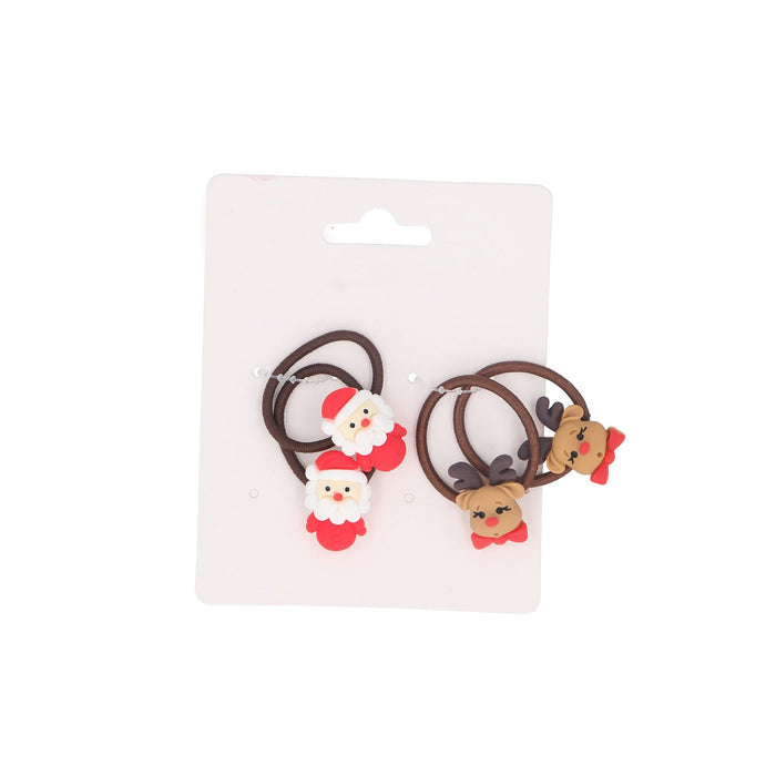 Gisela Graham Novelty Hair Bobbles - Christmas Character