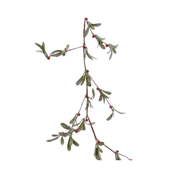 Glittered Mistletoe Foam Berry Garland - 180cm