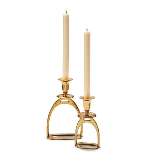 Gold Candle Holder Stirrup