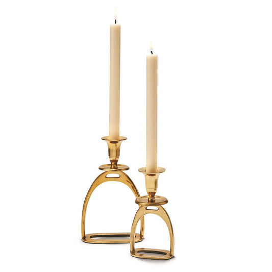 Gold Candle Holder Stirrup