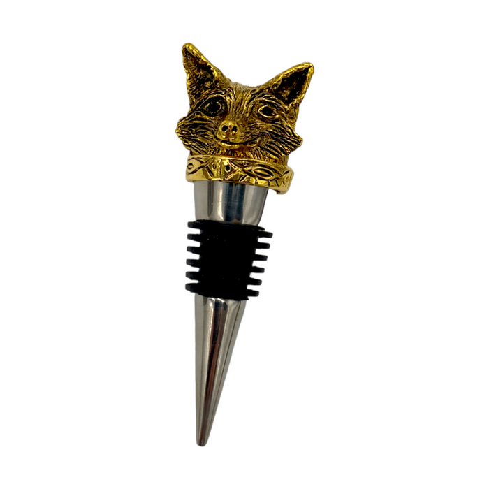 Gold Fox Bottle Stopper