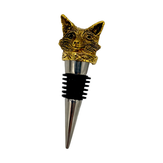 Gold Fox Bottle Stopper
