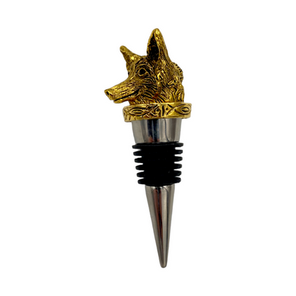 Gold Fox Bottle Stopper