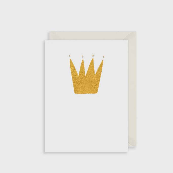 Golden Crown Greetings Card