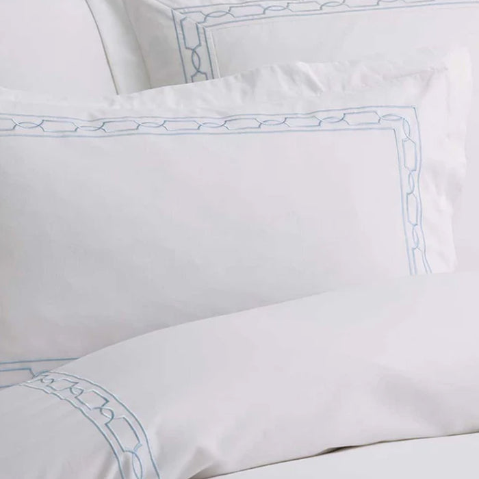 Hamilton Light Blue Duvet Cover Set on a white background