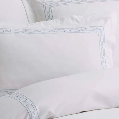 Hamilton Light Blue Duvet Cover Set on a white background