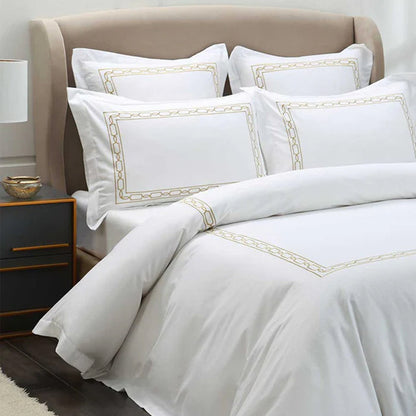 Gold / Single Duvet Cover Set 140cm x 200cm +1 Pillowcase