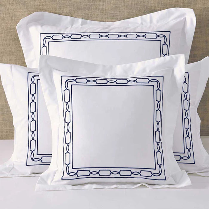 Hamilton Navy Pillowcase on a neutral background