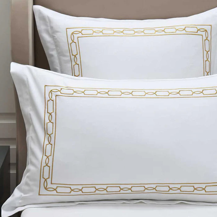 Gold / Oxford Pillowcase Pair 50cm x 75cm