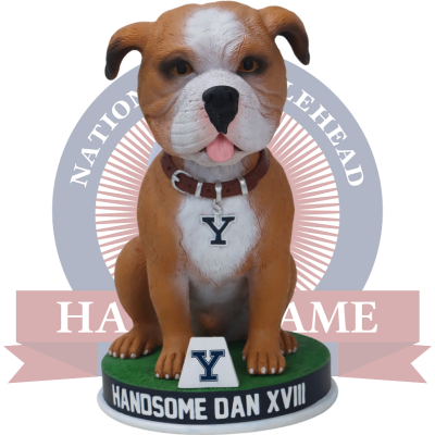 Handsome Dan XVIII Yale Bulldogs Live Bulldog Bobblehead