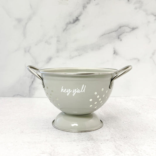 Hey Y'all Colander GRAY