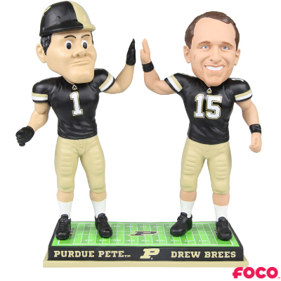 Purdue Boilermakers - Purdue Pete and Drew Brees