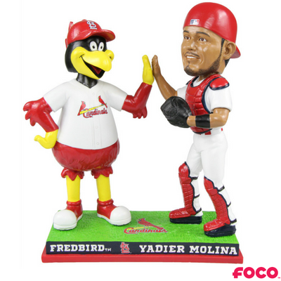 St. Louis Cardinals - Fredbird and Yadier Molina