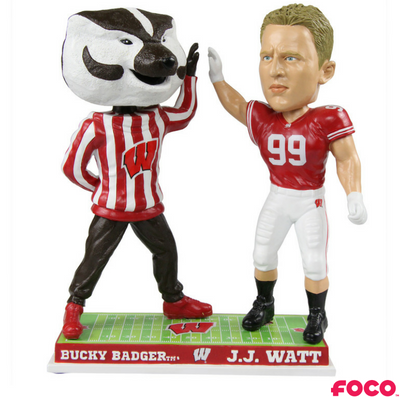 Wisconsin Badgers - Bucky Badger and J.J. Watt