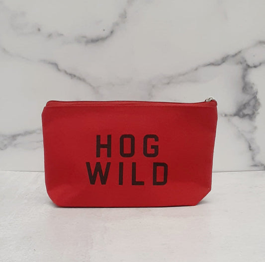 Hog Wild Canvas Pouch