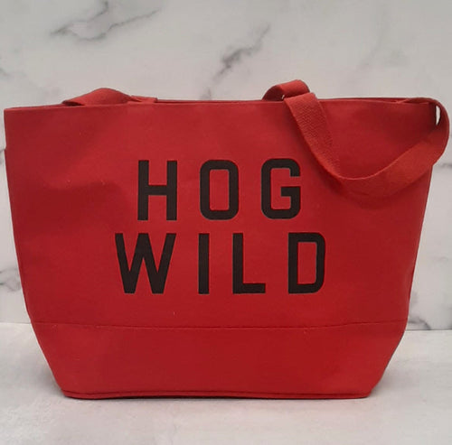 Hog Wild Canvas Tote