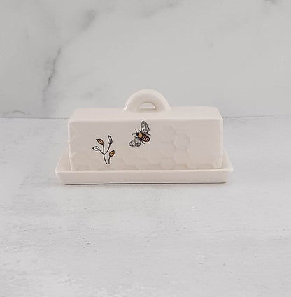 Honey Bee Ceramic Butter Dish