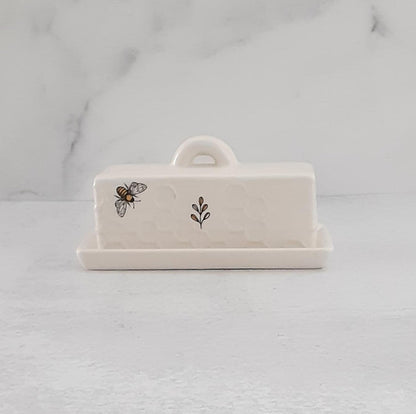 Honey Bee Ceramic Butter Dish