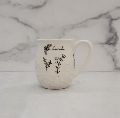 Honey Bee Mug Thankful/Kind/Just/Positive