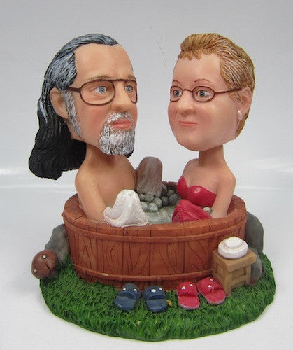 Hot Tub Couple - National Bobblehead HOF Store