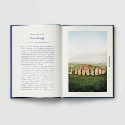 Hoxton Mini Press folklore book displays Stonehenge text left, photo right: Ancient Britain For Modern Folk cover.