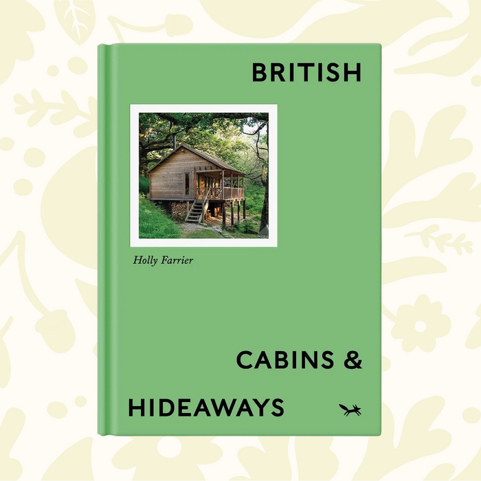 Forager Provisions LTD Hoxton Mini Press British Cabins and Hideaways hardback book with a green cover