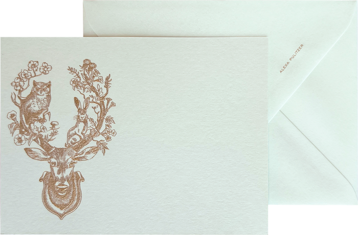 Into The Woods Engraved Greeting Card & Envelope