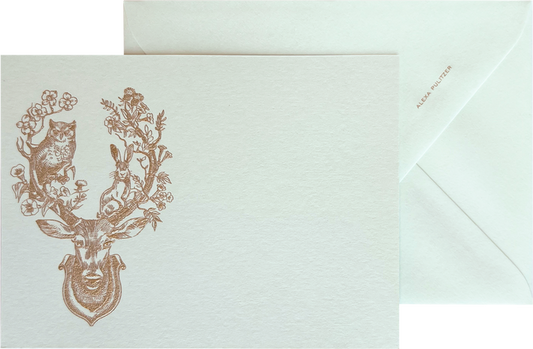 Into The Woods Engraved Greeting Card & Envelope