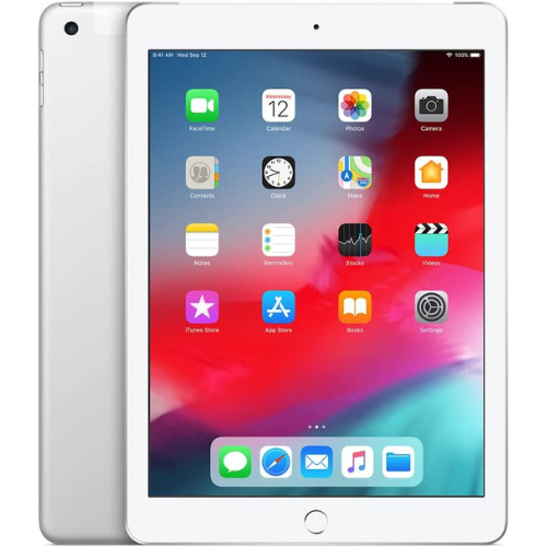 iPad 9.7" (6th Gen, 2018) 128GB - Silver (Wi-Fi + Cellular)