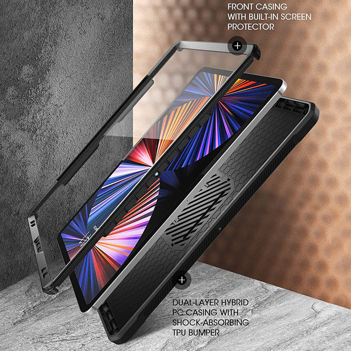 iPad Pro 12.9 Inch (2021) Unicorn Beetle Pro Rugged Case(Open-Box)-Black