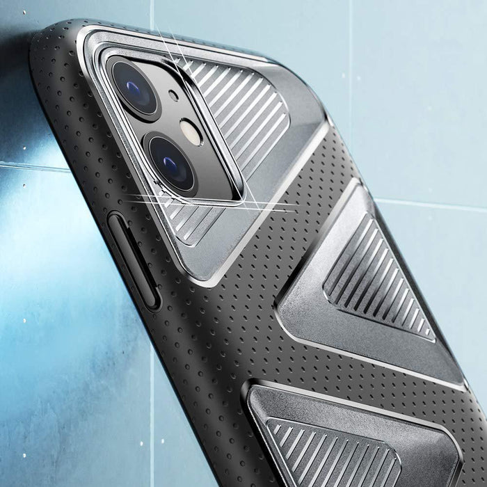 iPhone 11 6.1 inch Unicorn Beetle Maze Rugged Case-Black