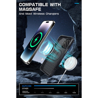 SUPCASE iPhone 13 6.1 inch Unicorn Beetle MAG XT MagSafe & Camera Lens Protector Case-Black