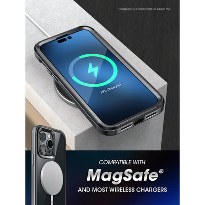 iPhone 14 Pro Max 6.7 inch Unicorn Beetle EDGE MAG with Screen Protector Clear Case(Open-Box)-Black