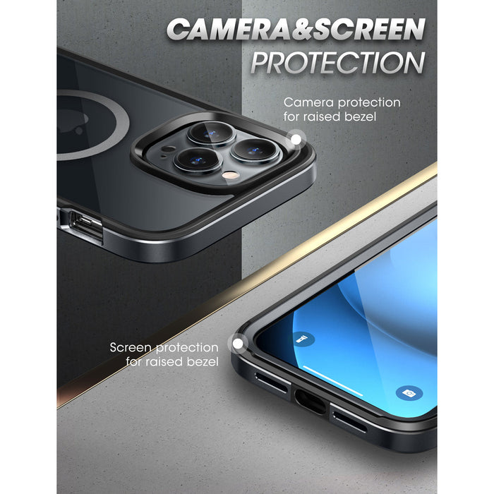 iPhone 14 Pro Max 6.7 inch Unicorn Beetle EDGE MAG with Screen Protector Clear Case(Open-Box)-Black