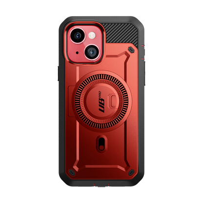 iPhone 15 6.1 inch Unicorn Beetle PRO MAG Rugged Case-Metallic Red
