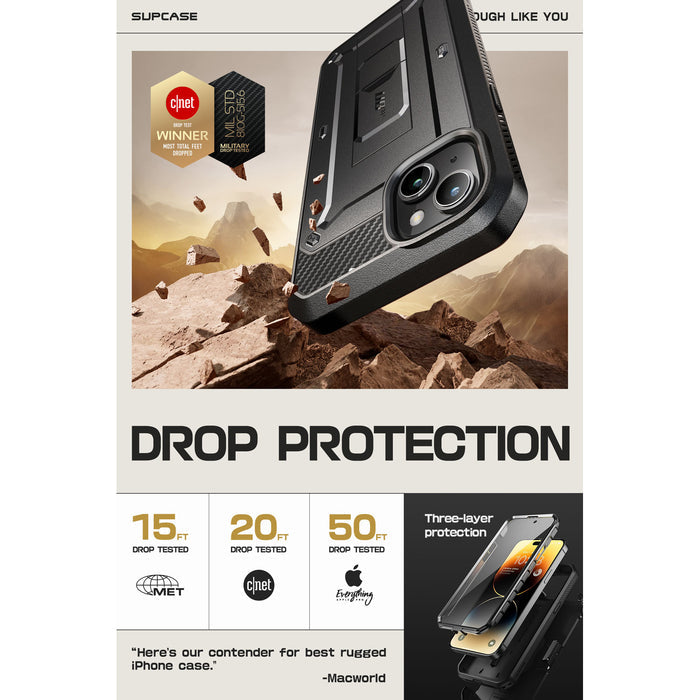 iPhone 15 6.1 inch Unicorn Beetle PRO Rugged Case-Black