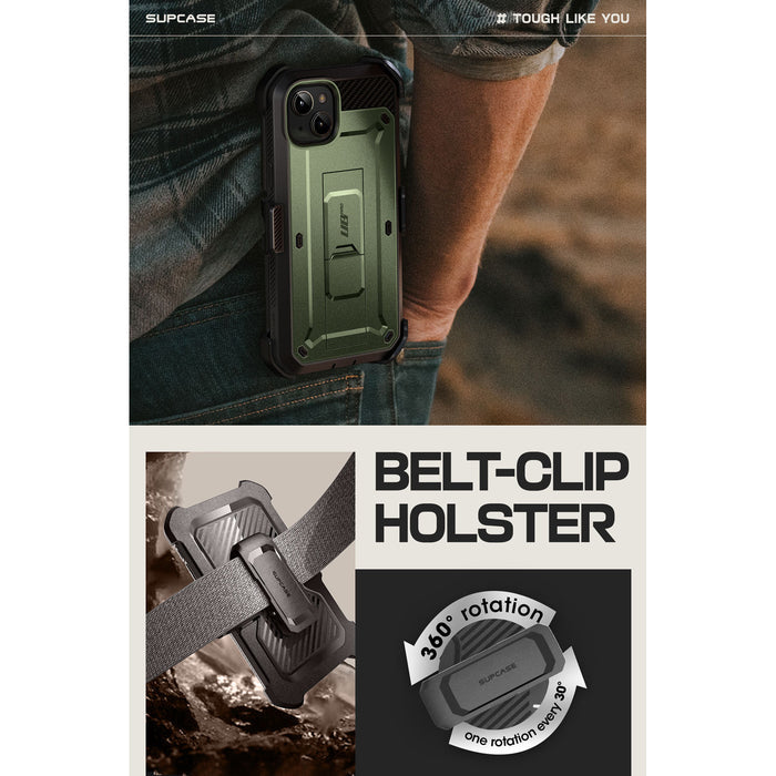 iPhone 15 6.1 inch Unicorn Beetle PRO Rugged Case-Dark Green