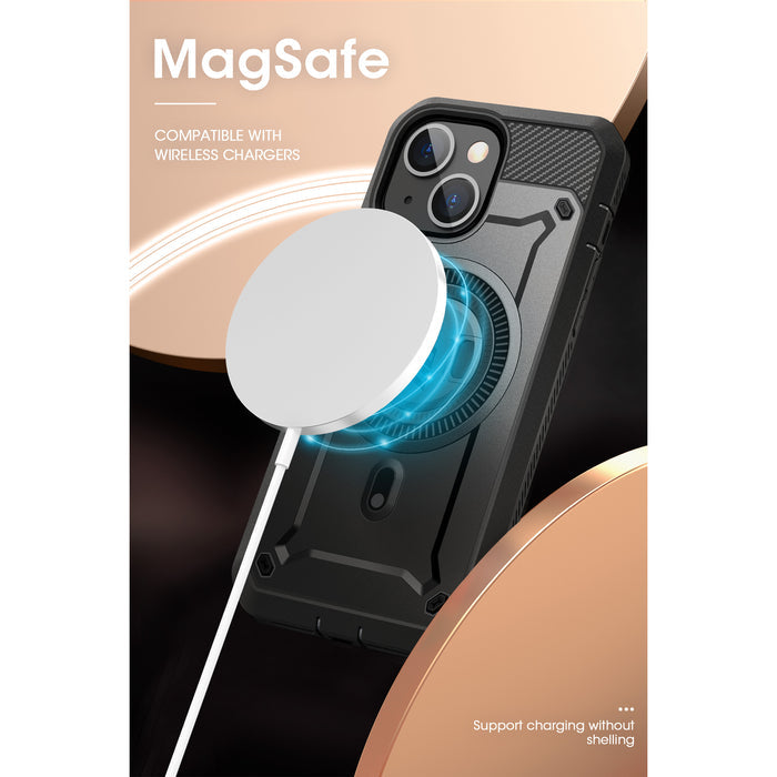 iPhone 15 Plus 6.7 inch Unicorn Beetle PRO MAG Rugged MagSafe Case-Gun Metal