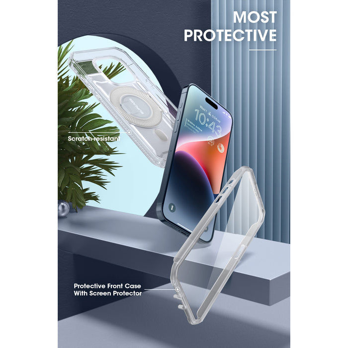 iPhone 15 Pro 6.1 inch Unicorn Beetle PRO MAG Rugged MagSafe Case-Clear