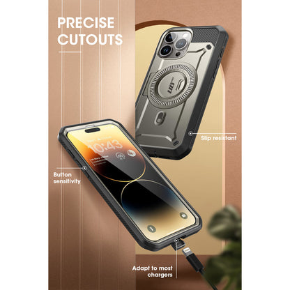 iPhone 15 Pro 6.1 inch Unicorn Beetle PRO MAG Rugged MagSafe Case-Titan Gray