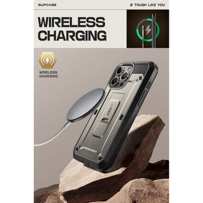 iPhone 15 Pro 6.1 inch Unicorn Beetle Pro Rugged Case-Titan Gray