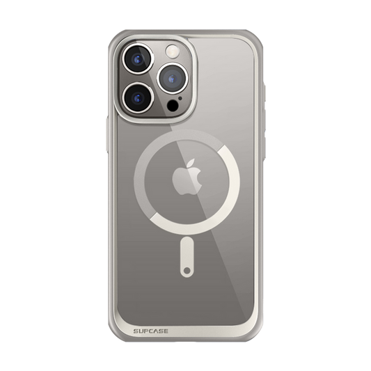 iPhone 15 Pro Max 6.7 inch Unicorn Beetle MAG Slim Clear MagSafe Case-Gray