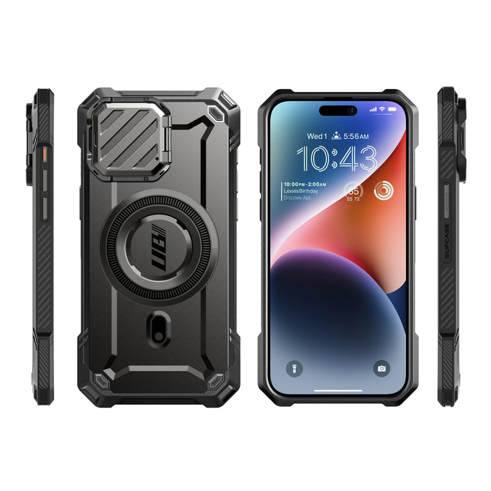 iPhone 15 Pro Max 6.7 inch Unicorn Beetle MAG XT MagSafe Case-Black