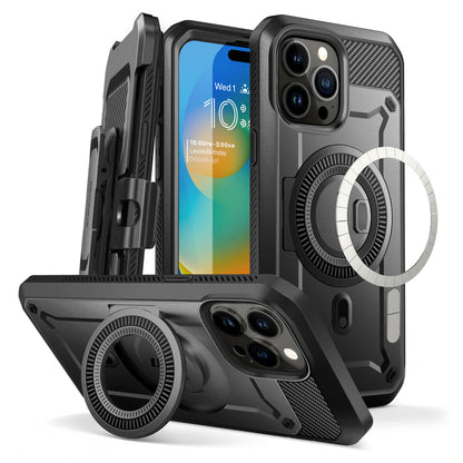 iPhone 15 Pro Max 6.7 inch Unicorn Beetle PRO MAG Rugged MagSafe Case-Gun Metal