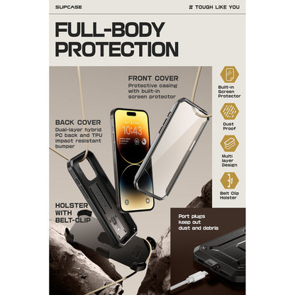 iPhone 15 Pro Max 6.7 inch Unicorn Beetle PRO Rugged Case-Black