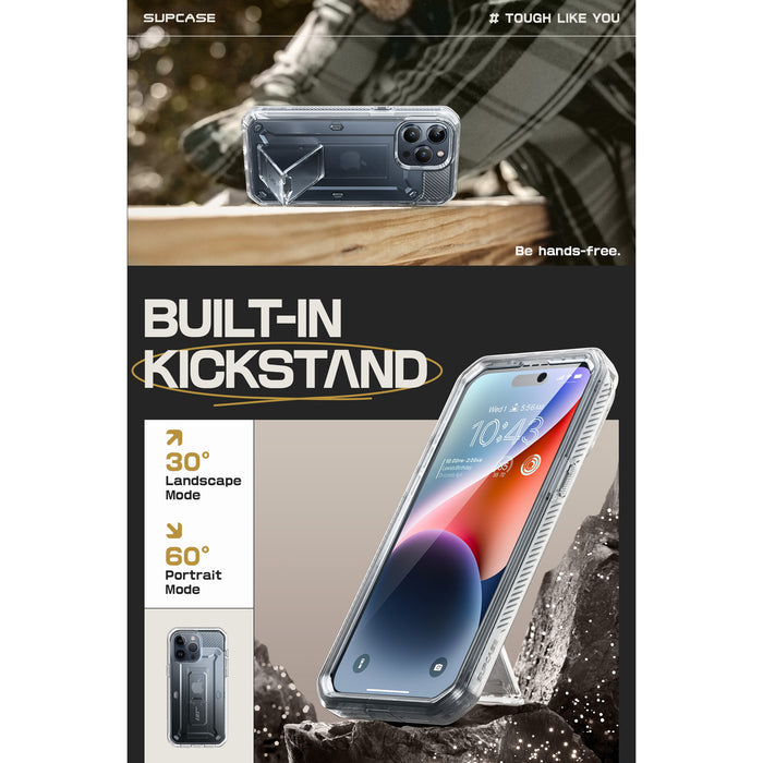 iPhone 15 Pro Max 6.7 inch Unicorn Beetle PRO Rugged Case-Clear