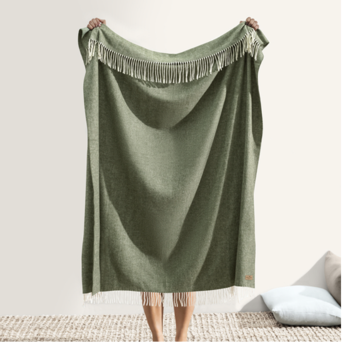 Italian Herringbone Throw Hunter