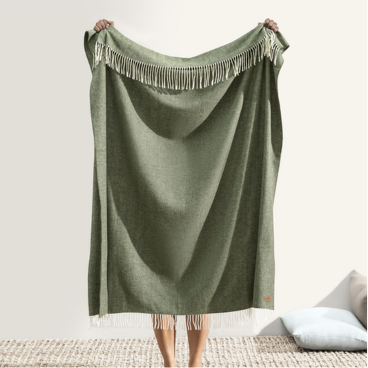 Italian Herringbone Throw Hunter